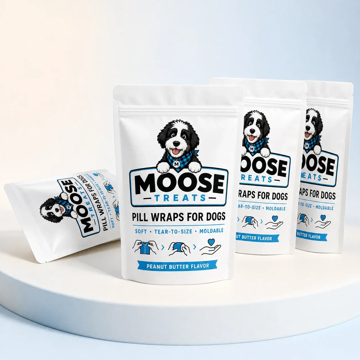 Moose Pill Wraps four-pack — Peanut Butter flavor