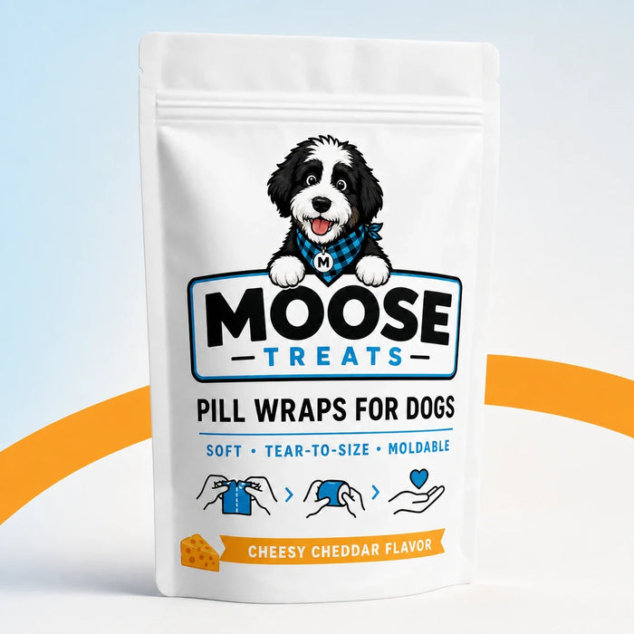 Moose Pill Wraps Cheddar Cheese pouch