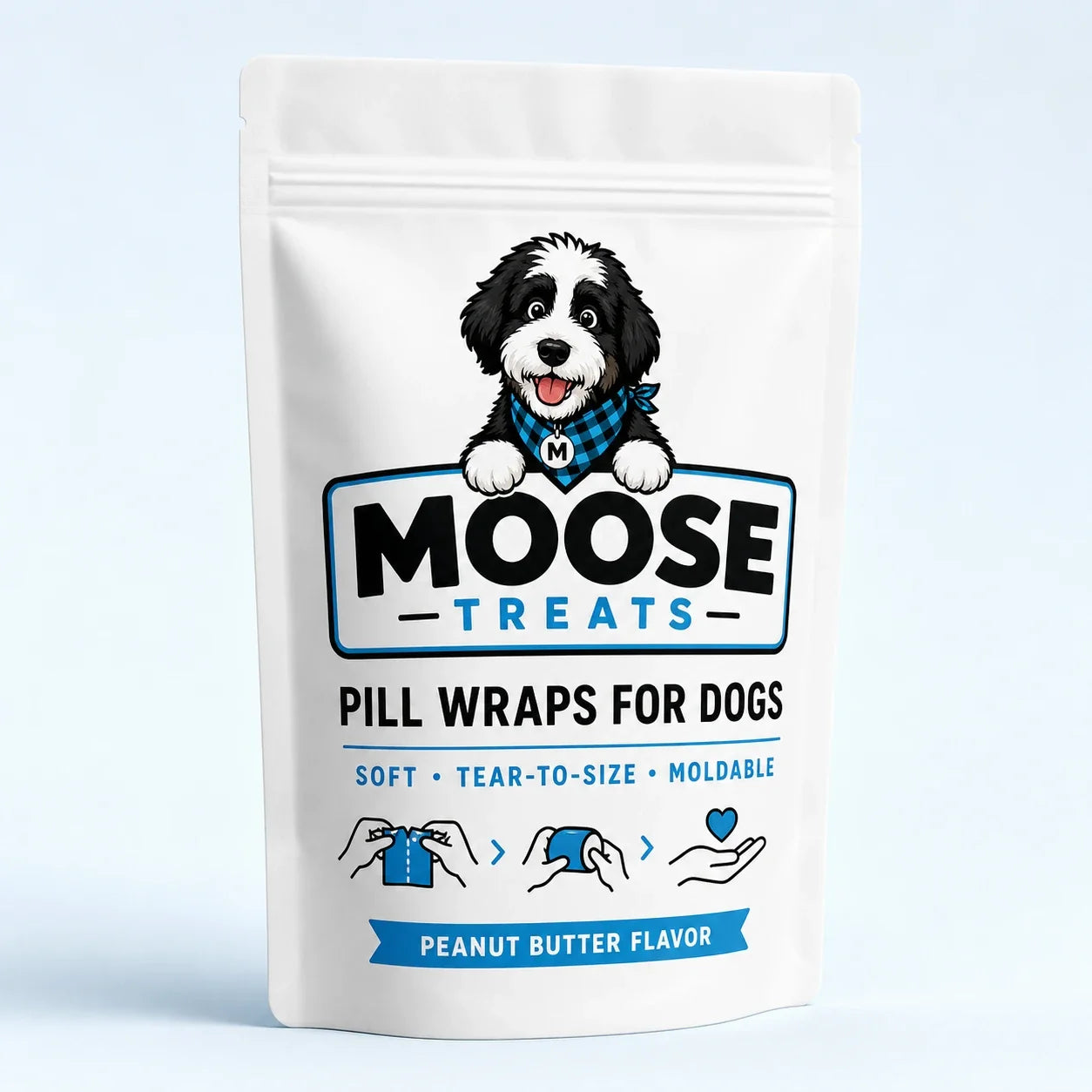 Moose Pill Wraps pouch — Peanut Butter flavor