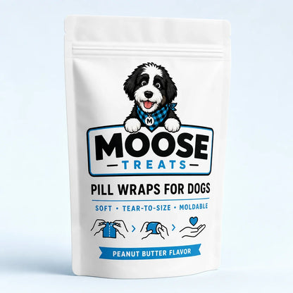 Moose Pill Wraps pouch — Peanut Butter flavor